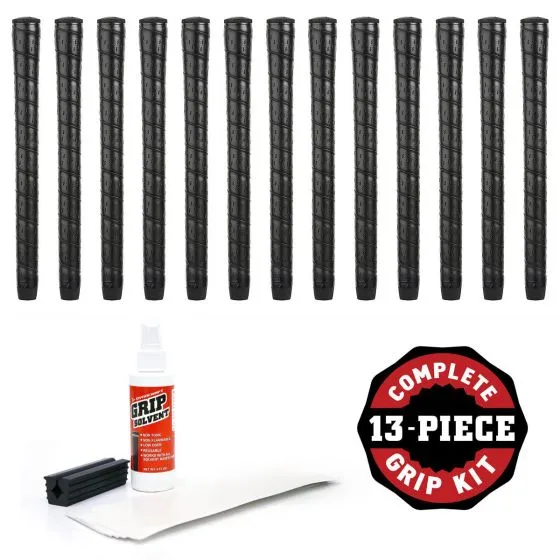 Karma Synthetic Wrap Midsize ( 1/32") - 13 piece Golf Grip Kit (with tape, solvent, vise clamp)