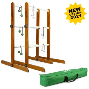 Ladder Golf® Tournament Edition Double Ladder Ball Game (New Stronger Design)