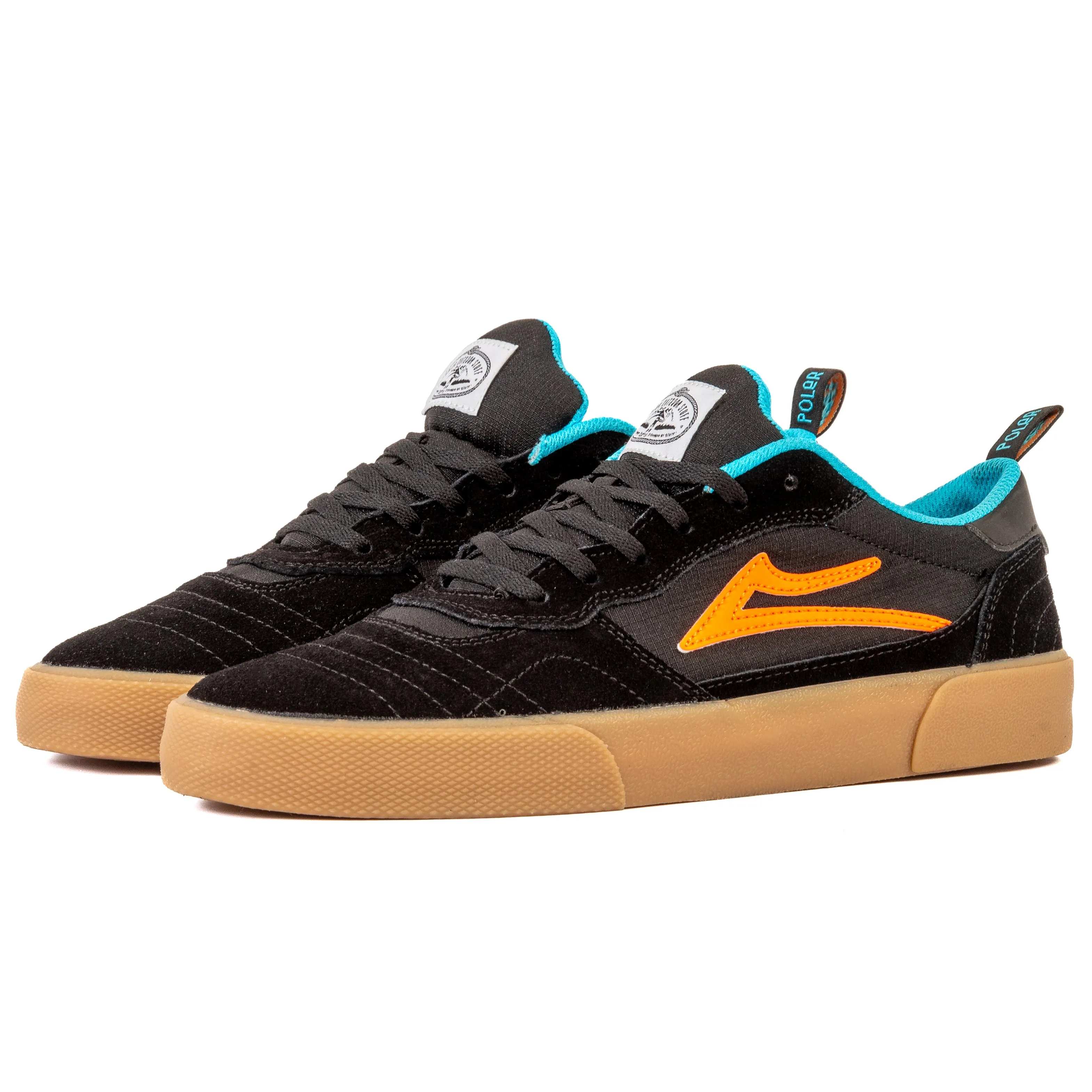 Lakai - Lakai x Poler Cambridge (Black/Multi Suede) *SALE