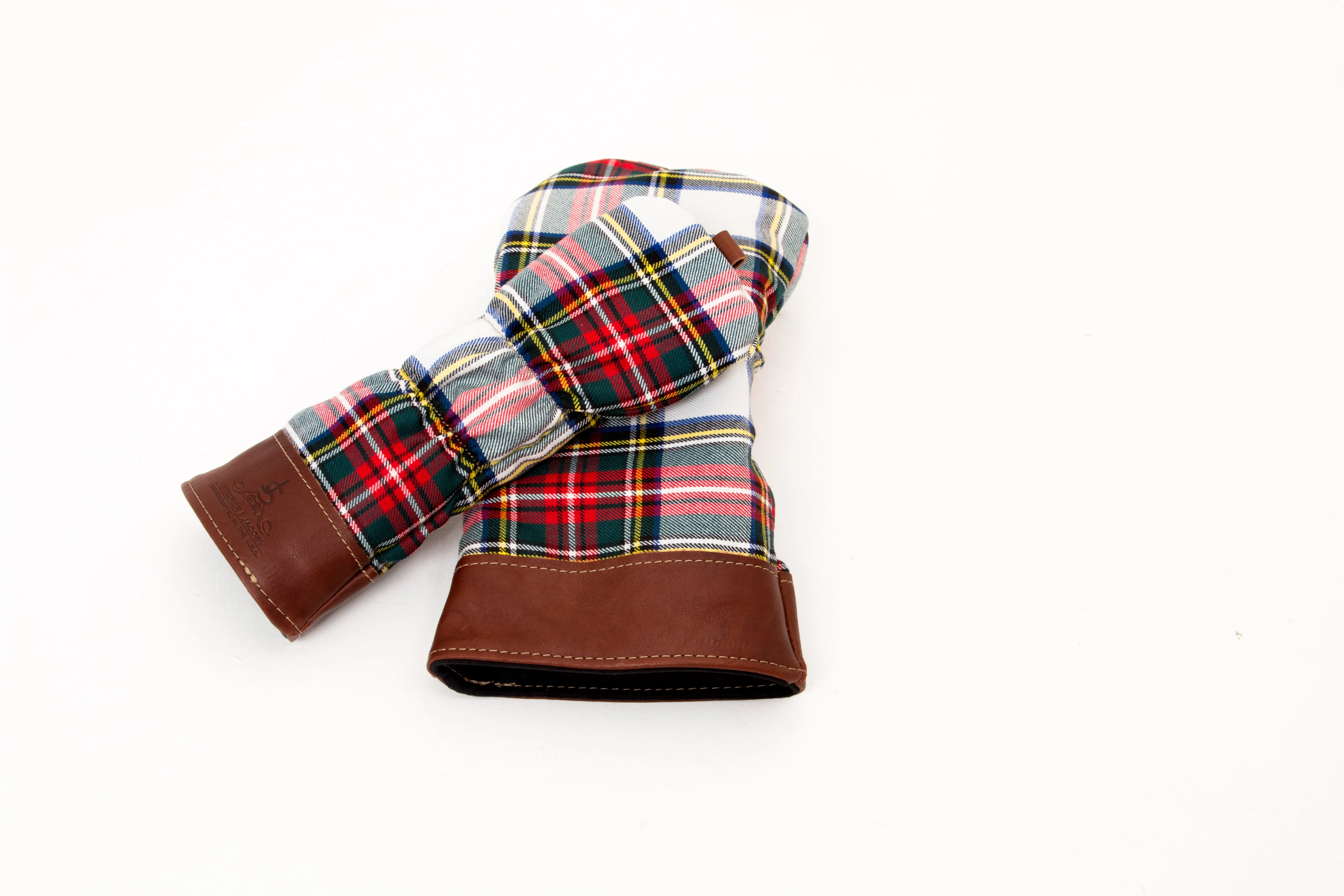 Leather & Wool Tartan Head Cover