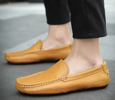 Leather casual shoes  soft men's