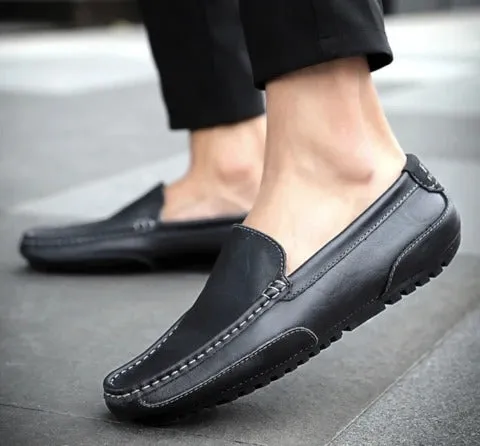 Leather casual shoes  soft men's