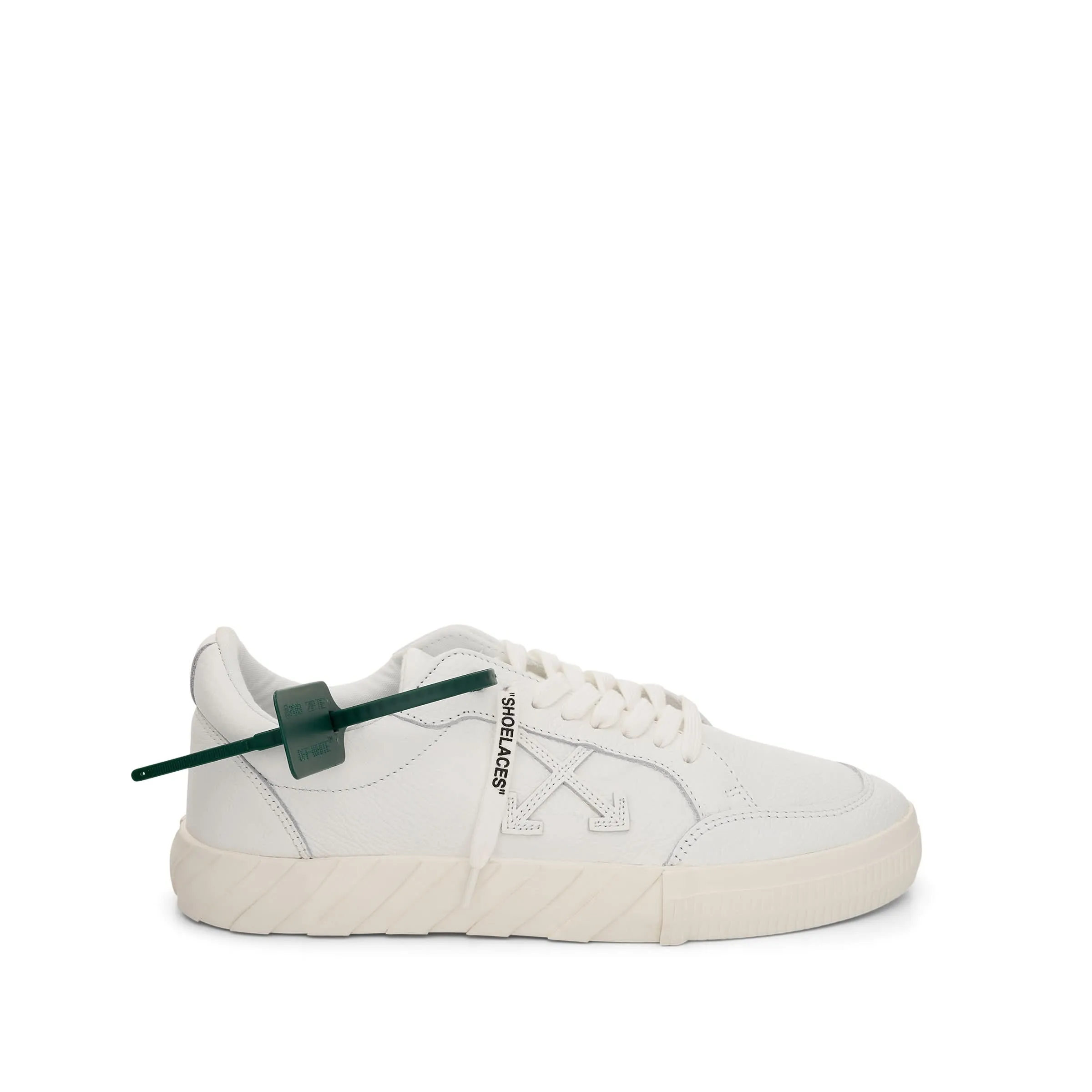 Low Vulcanized Calf Sneakers in White