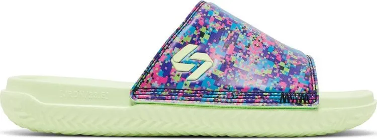 Luka Doncic x Jordan Play Slide Multi Glow Sandals, Multicolor