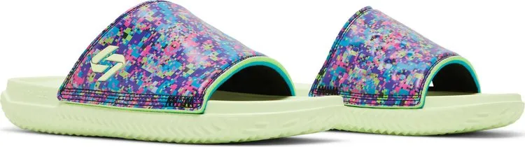 Luka Doncic x Jordan Play Slide Multi Glow Sandals, Multicolor