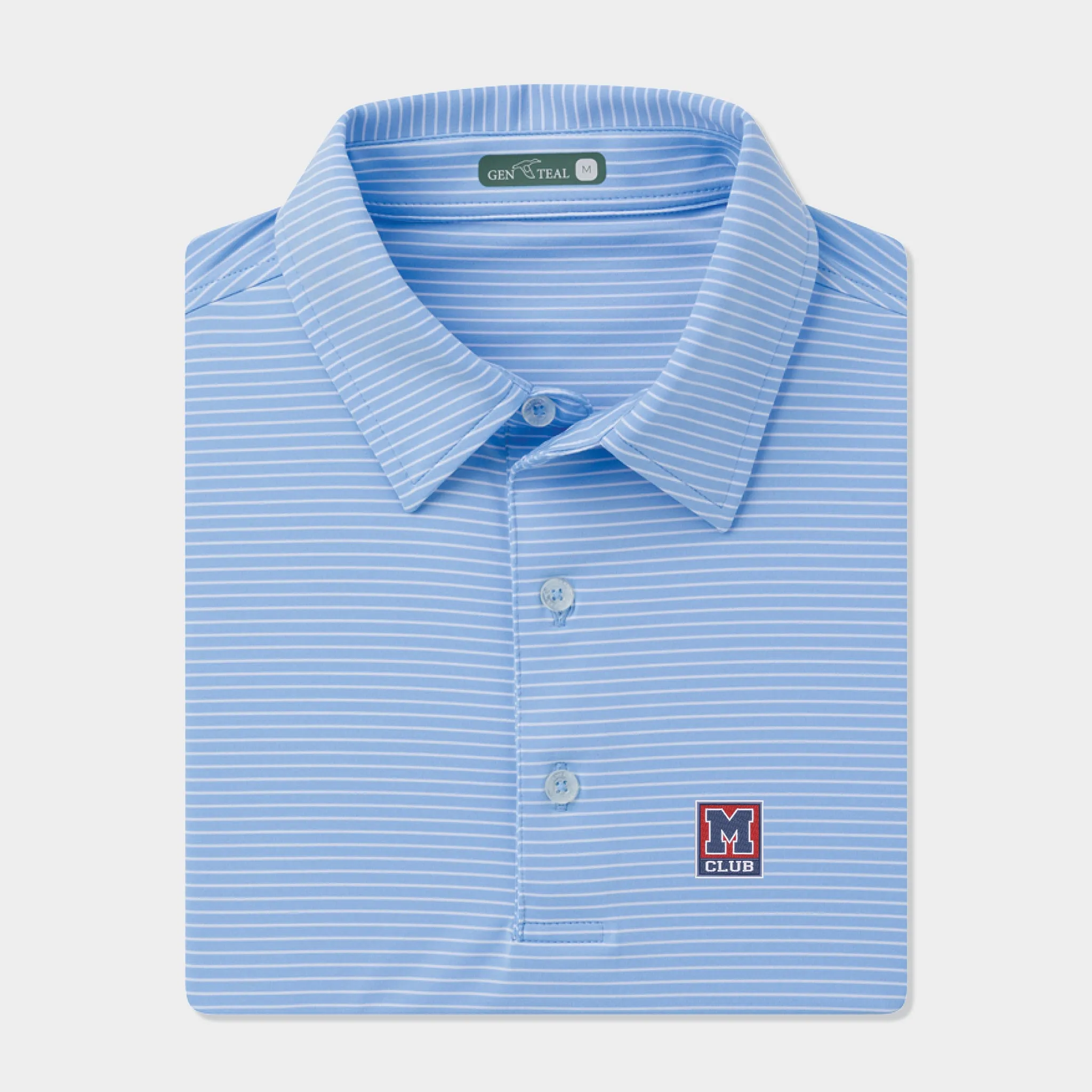 M Club Driver Stripe Performance Polo