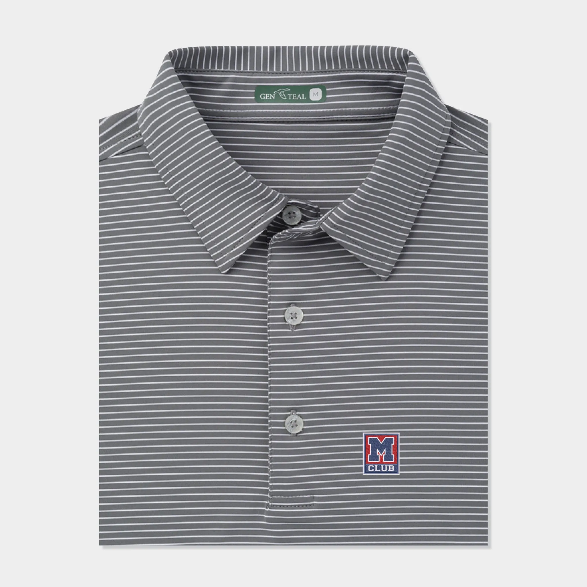 M Club Driver Stripe Performance Polo