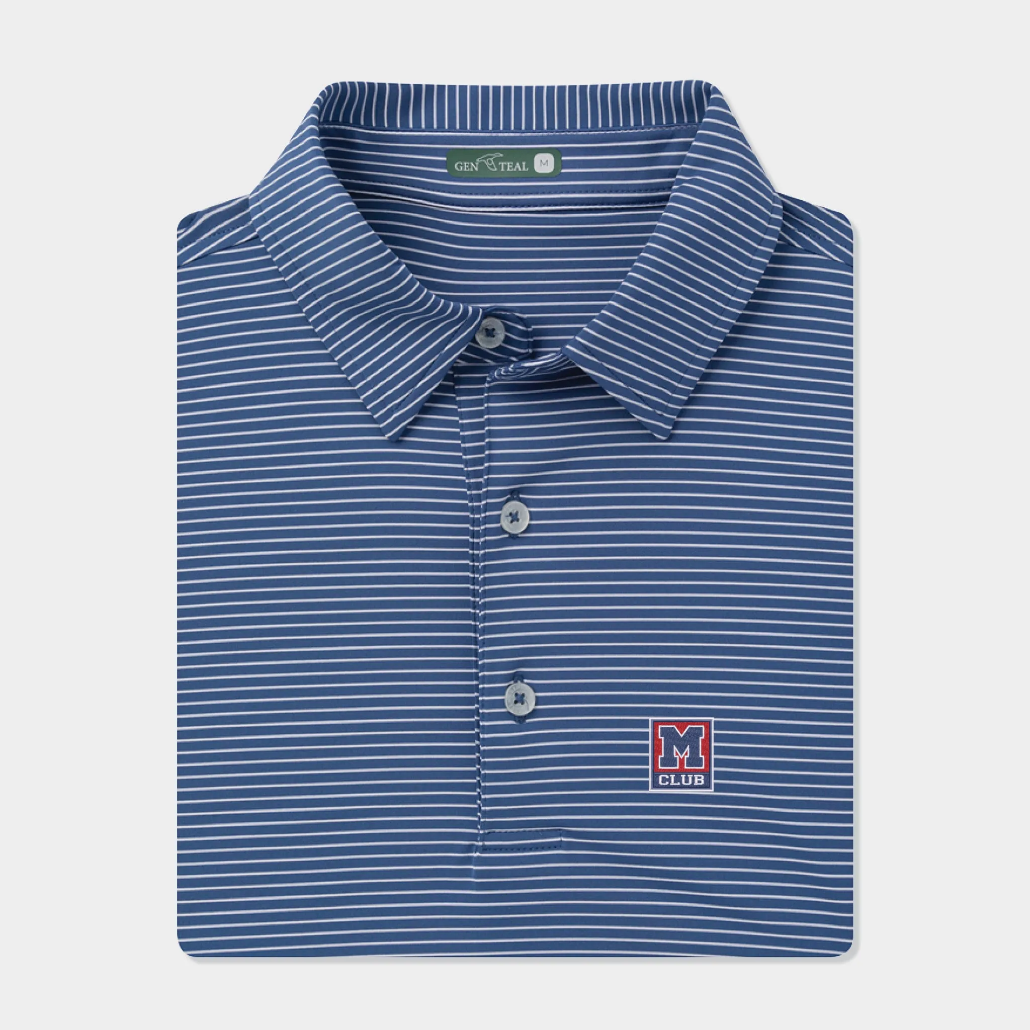 M Club Driver Stripe Performance Polo