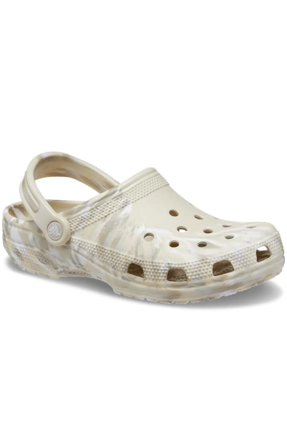 Marbled Comfort Clogs - Bone/Multi