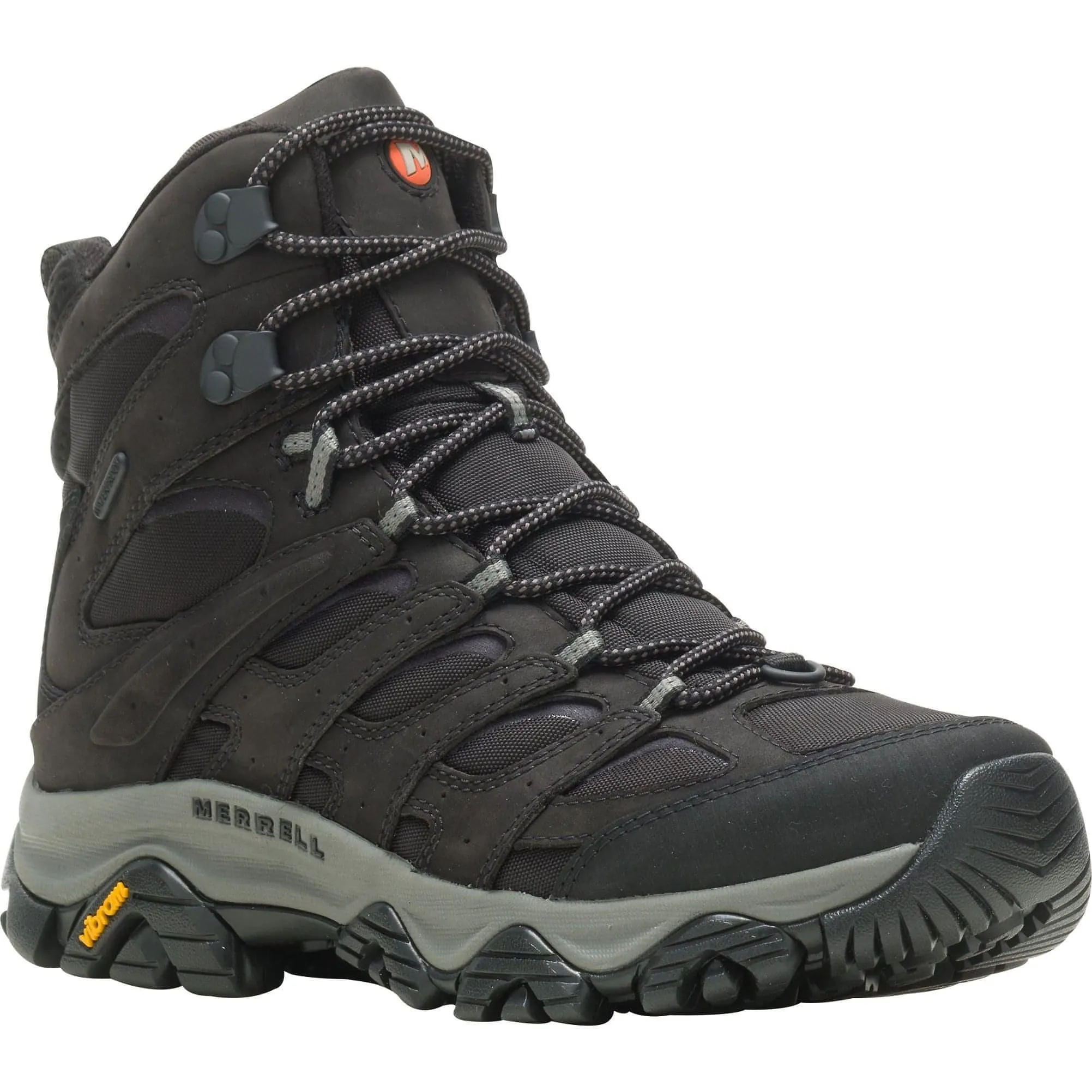 Merrell Moab 3 Apex Mid Waterproof Mens Walking Boots - Black