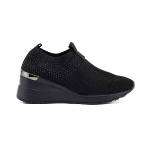 Milan Black Strass Sneakers