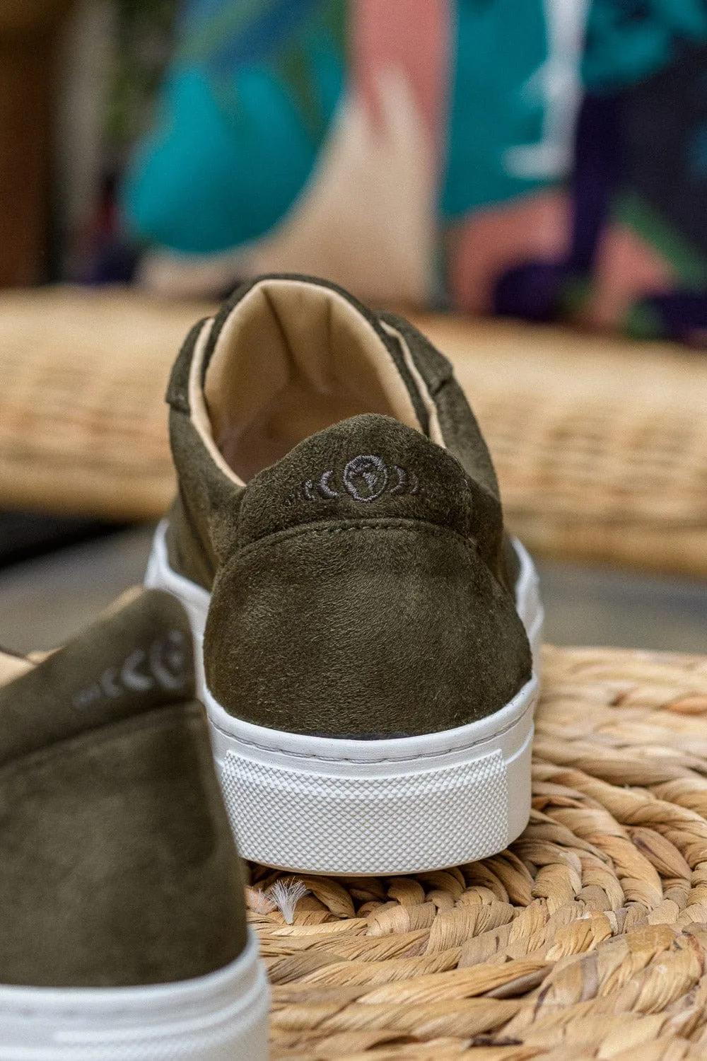 Montalcino Vegan Suede Unisex Sneakers | Khaki