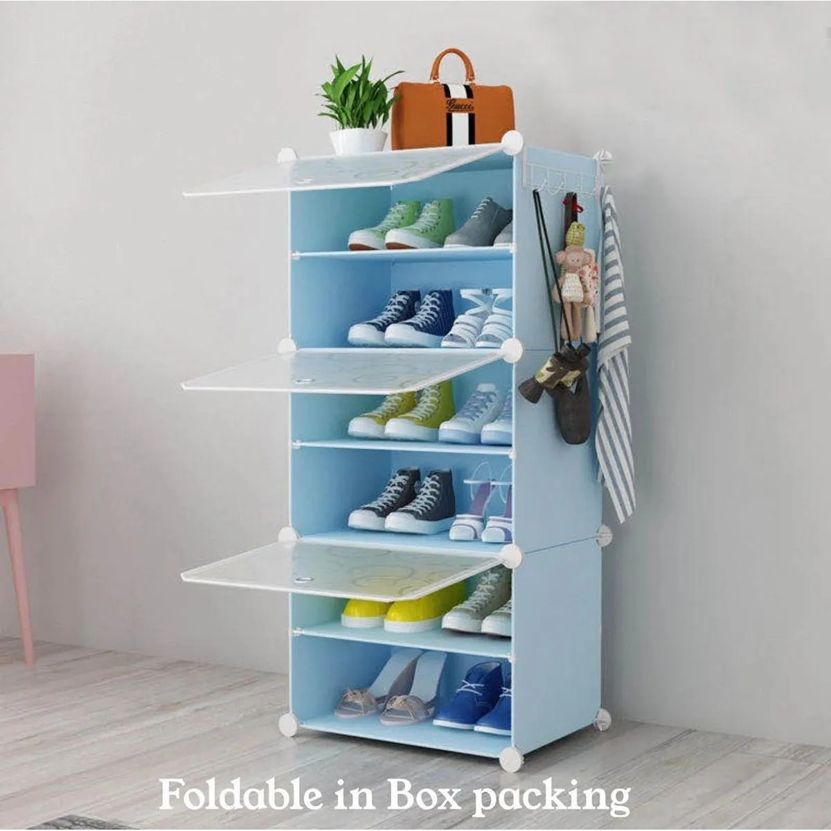 Multi-Layer Convenient Shoe Cabinet Storage Stand-Random Color-1 pc-BY APT