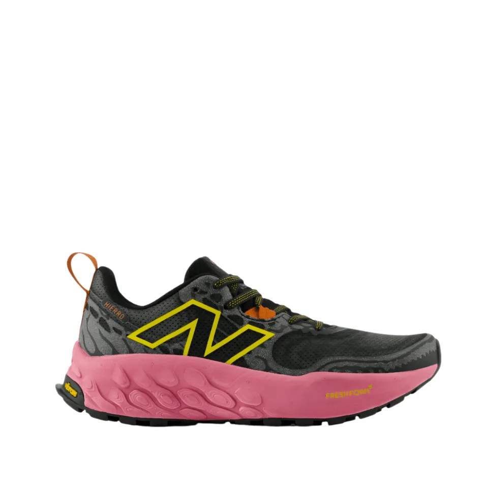 New Balance Hierro v8 Women's Trail Running Shoes in Black/Pink AW24