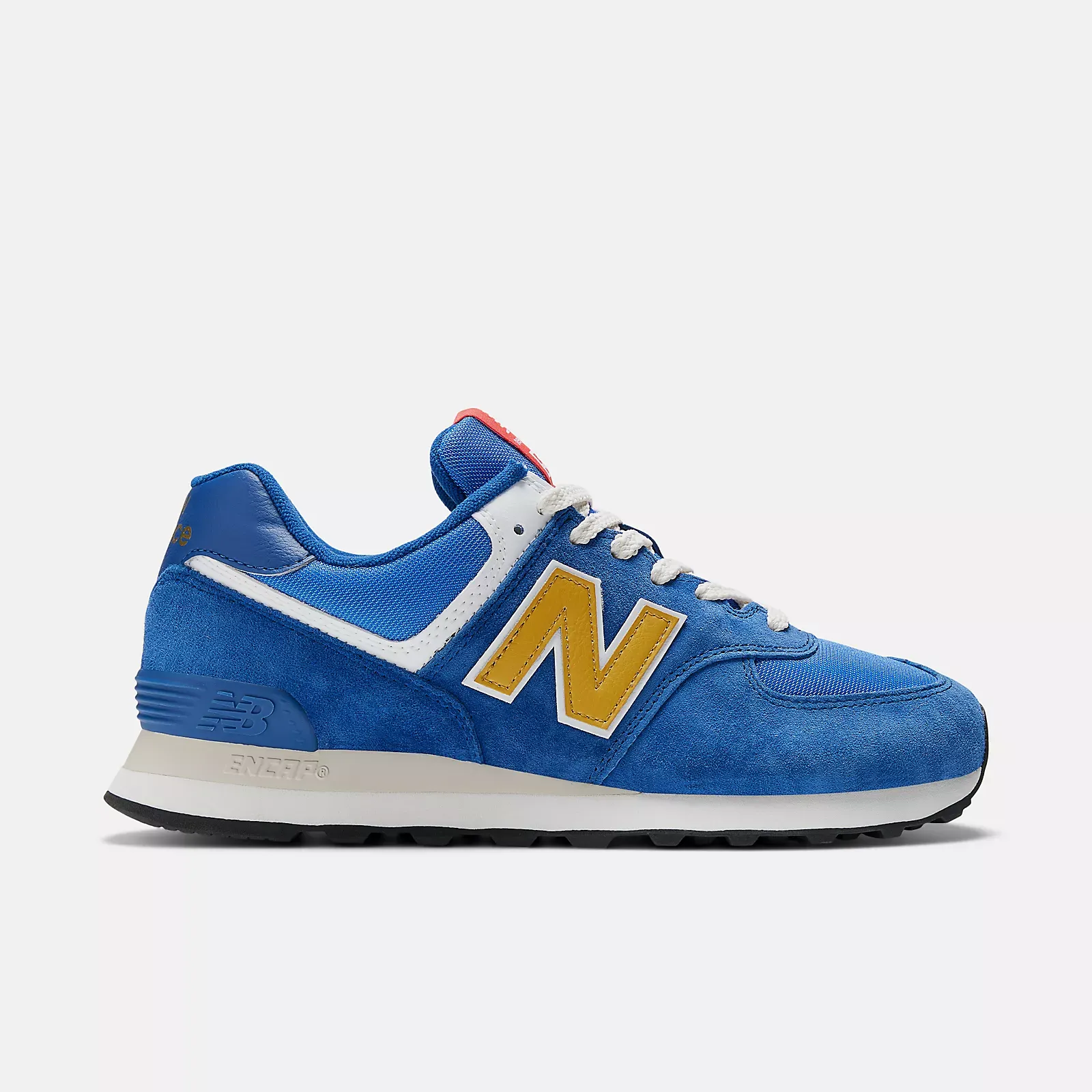 New Balance Men's 574 Shoes - Navy / Gold