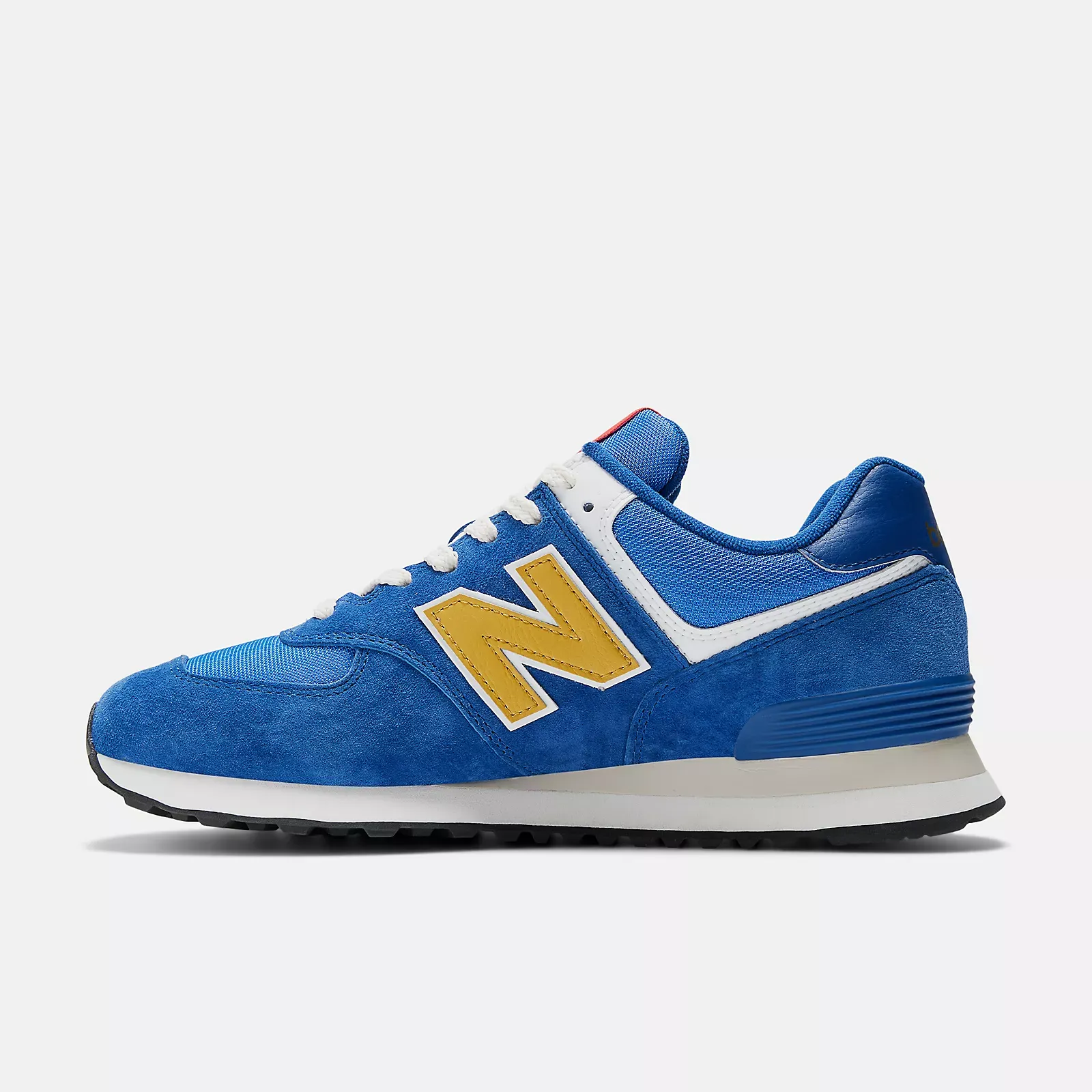 New Balance Men's 574 Shoes - Navy / Gold