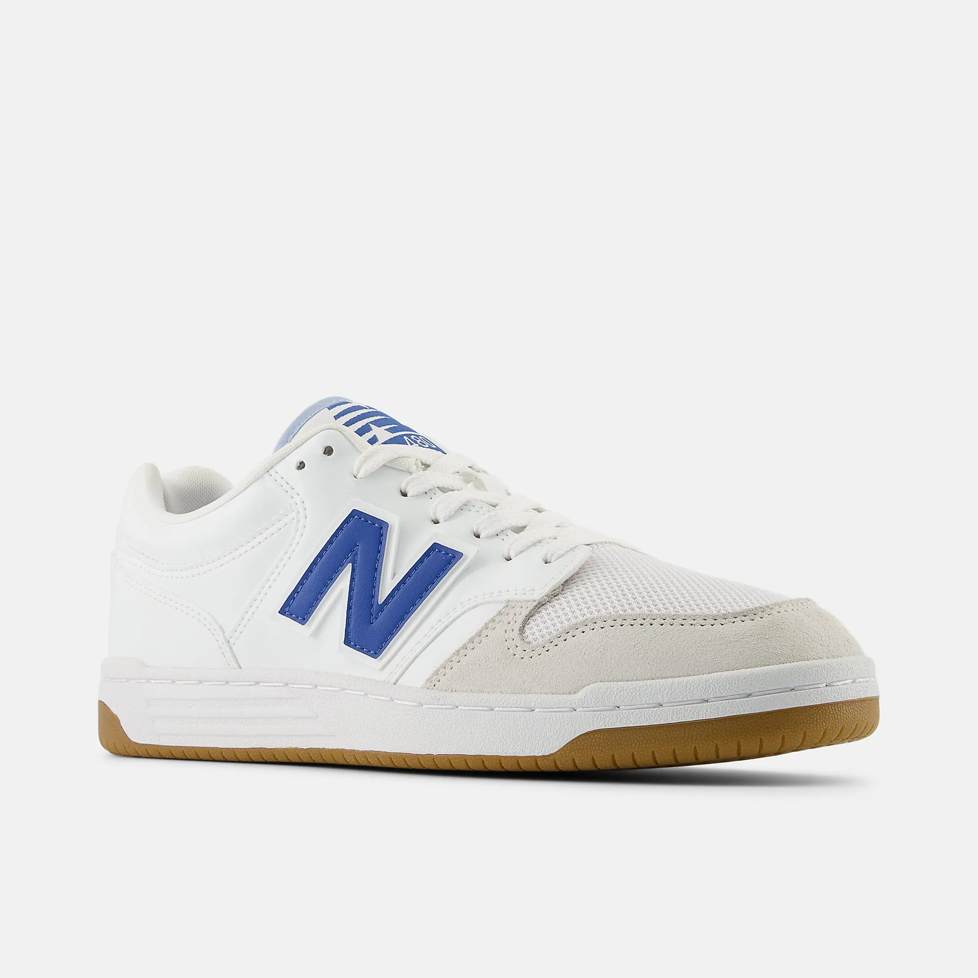 New Balance Unisex Basket Ball Fashion Trainers - White / Blue Agate