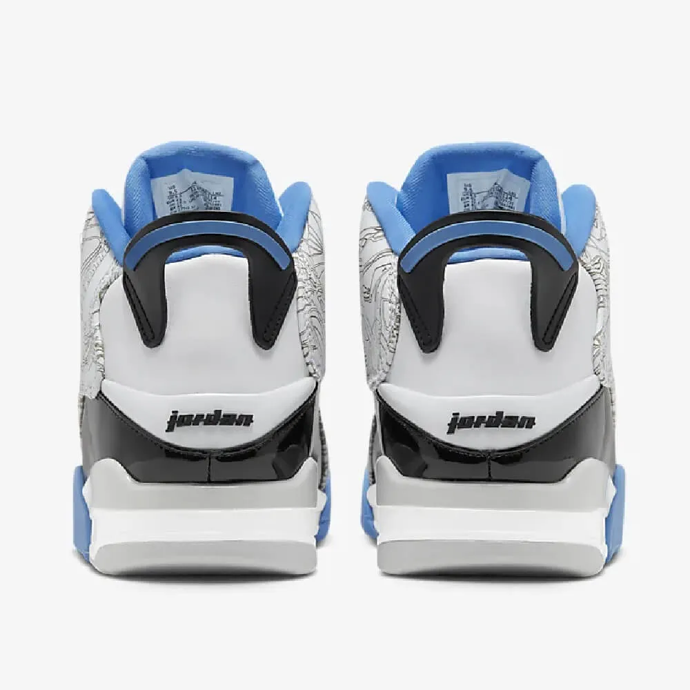 Nike Air Jordan Dub Zero sneakers, black/blue/white