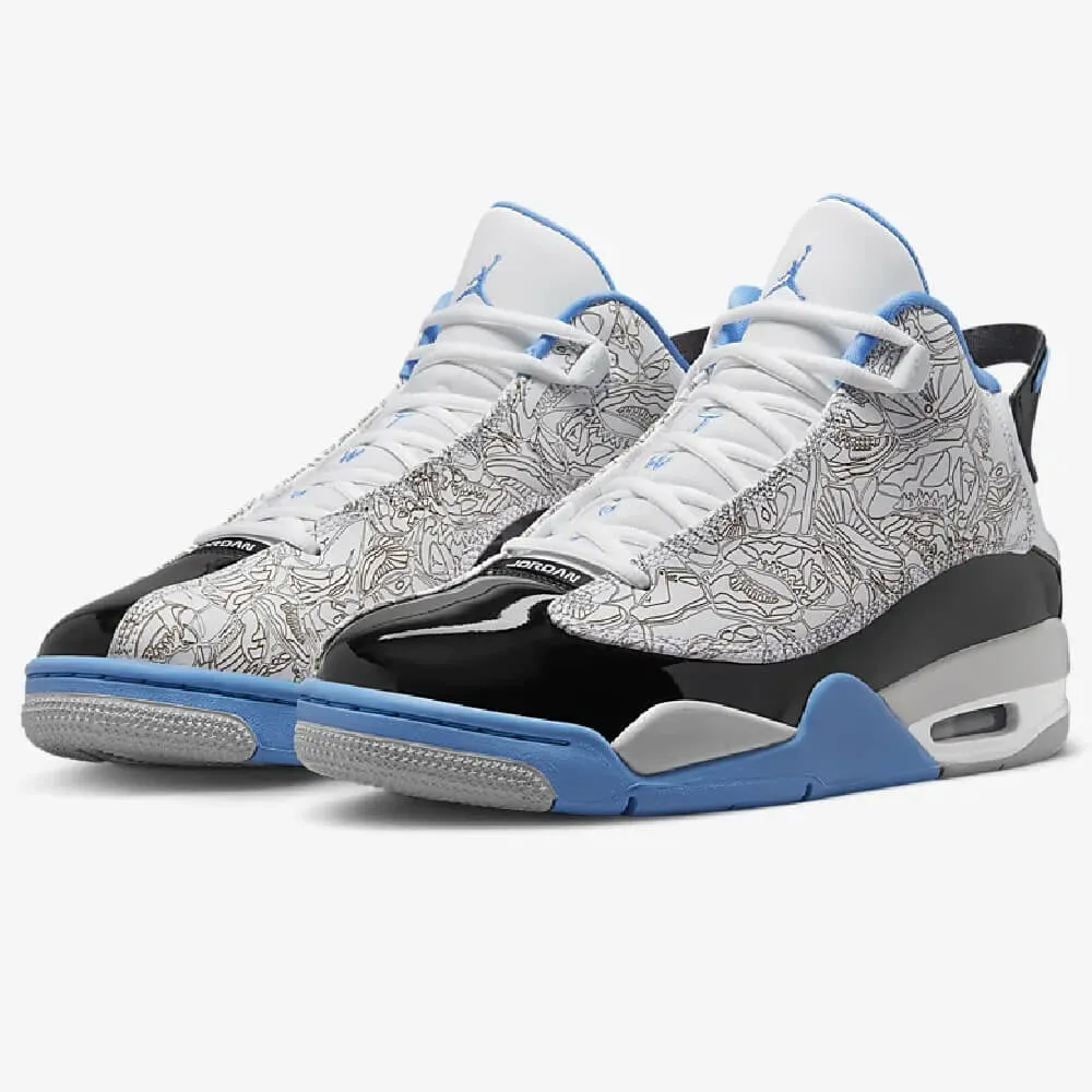 Nike Air Jordan Dub Zero sneakers, black/blue/white