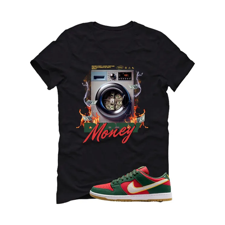 Nike SB Dunk Low PRM Seattle Supersonics Black T-Shirt (Dirty Money)| illcurrency