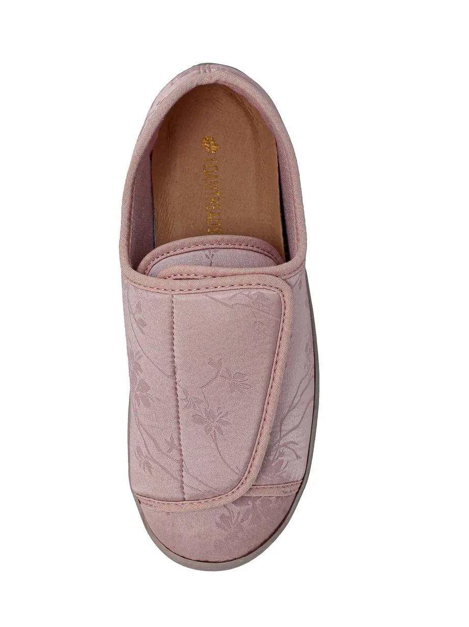 Nurse 2 Dusty Rose Satin Women's Slipper