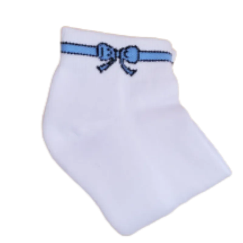 On The Tee Bow Socks - Blue