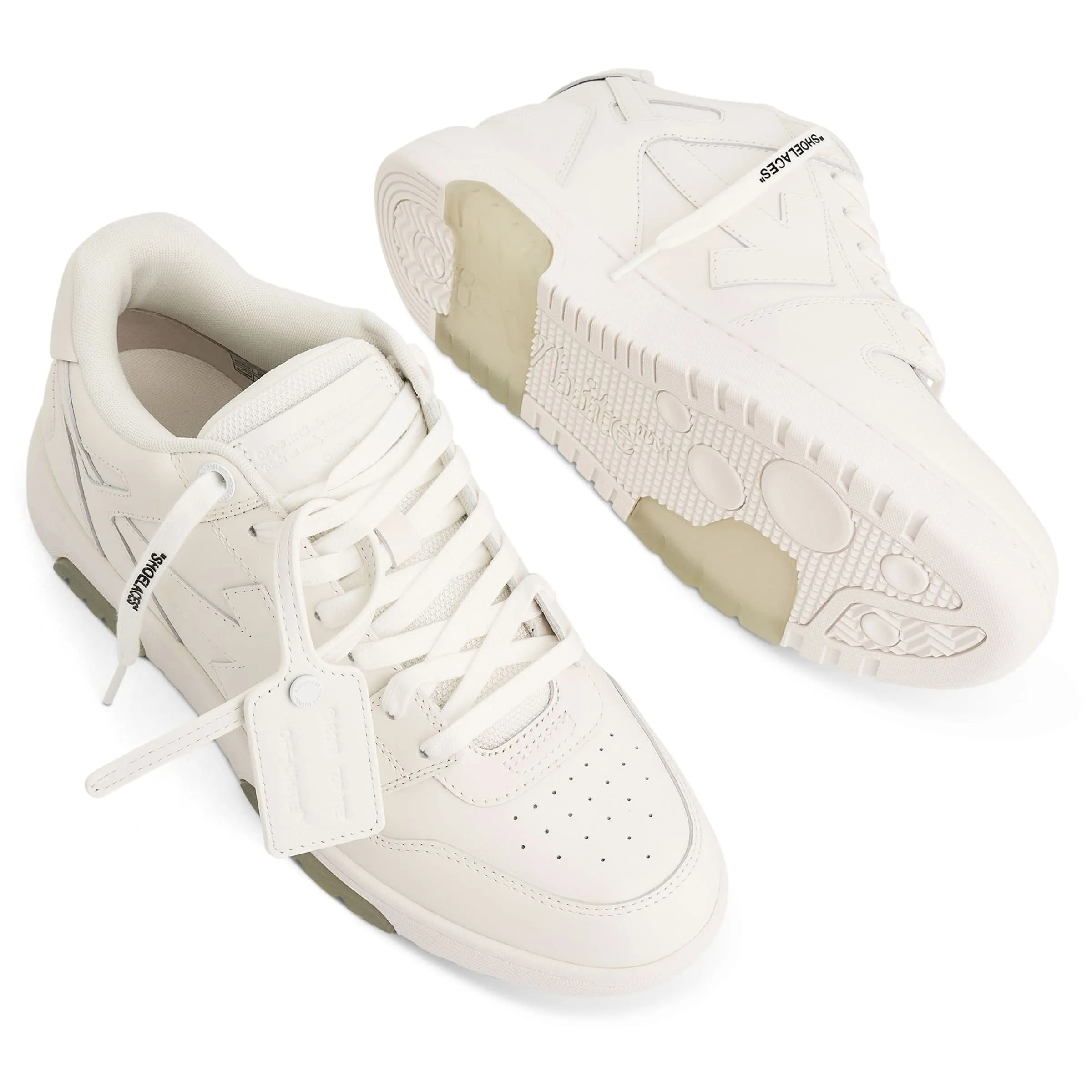 Out Of Office Leather Sneakers in White