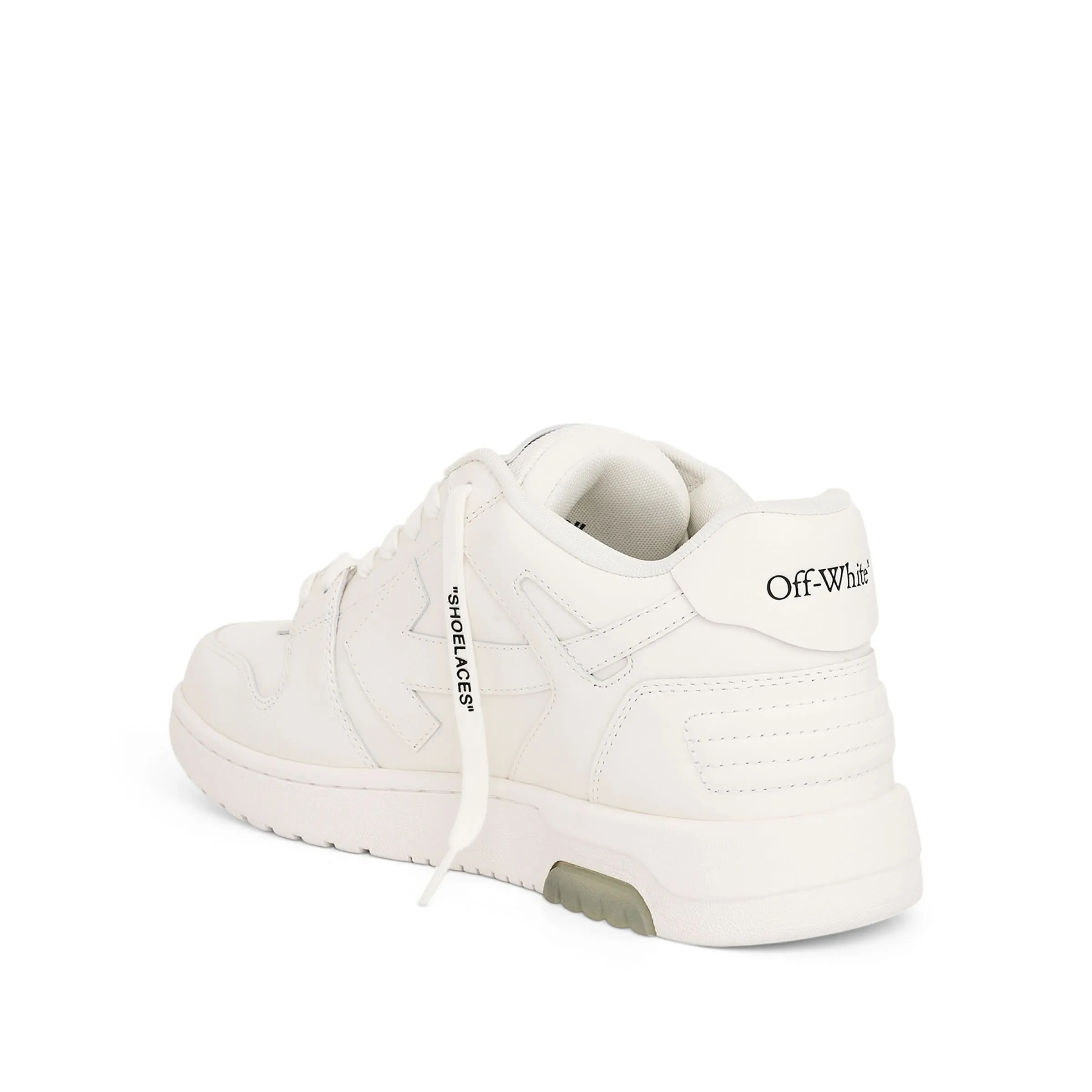 Out Of Office Leather Sneakers in White