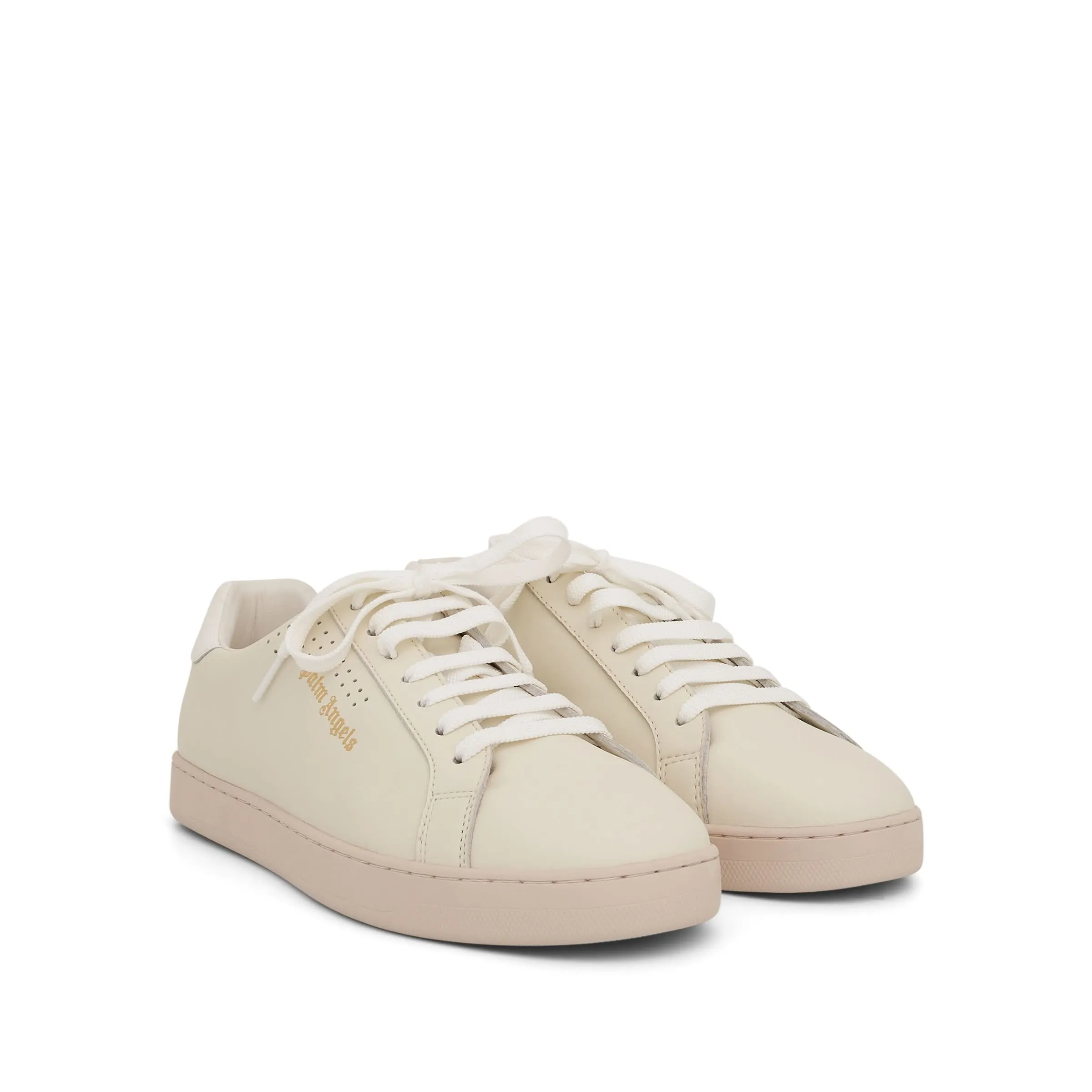 Palm 1 Leather Sneaker in Beige/White