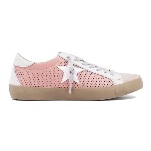 Paula Perforated Lace Up Sneakers