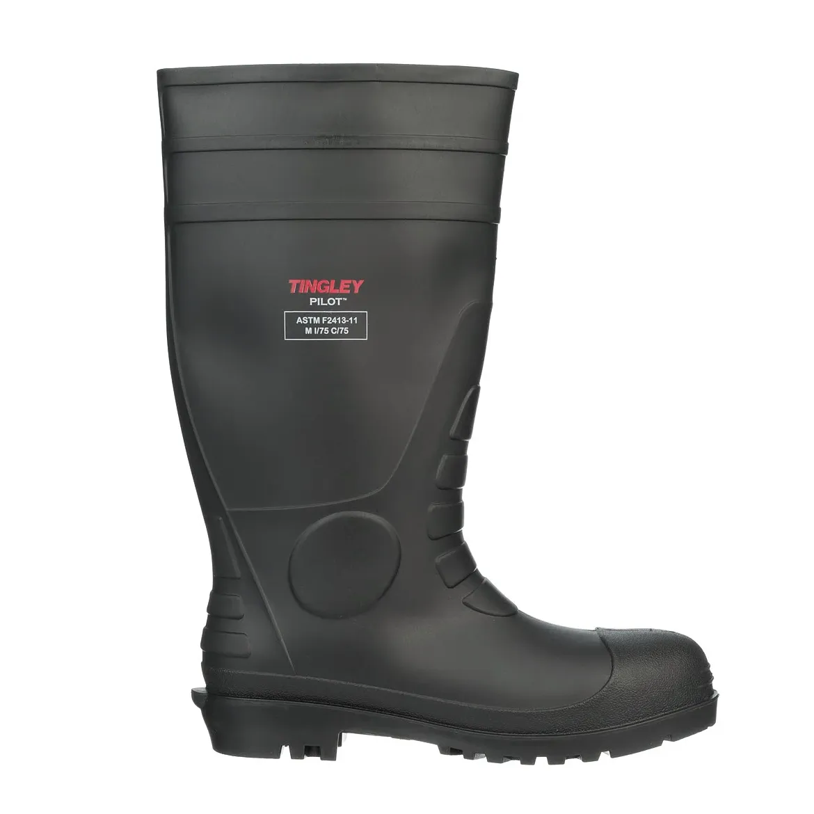 Pilot General Purpose PVC Knee Boots, Steel Toe, 16" - 31251