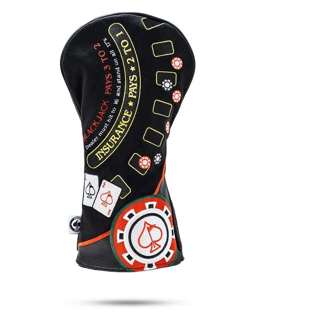 Pins and Aces Blackjack Driver Headcover