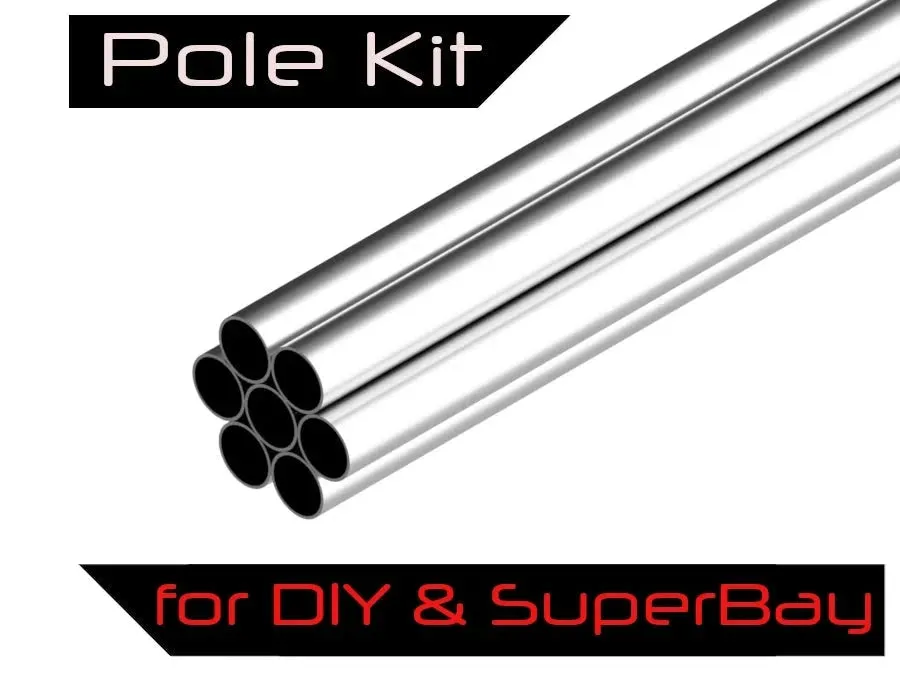 Pole Kit for SuperBay-LITE Golf Simulator Enclosures and Bays