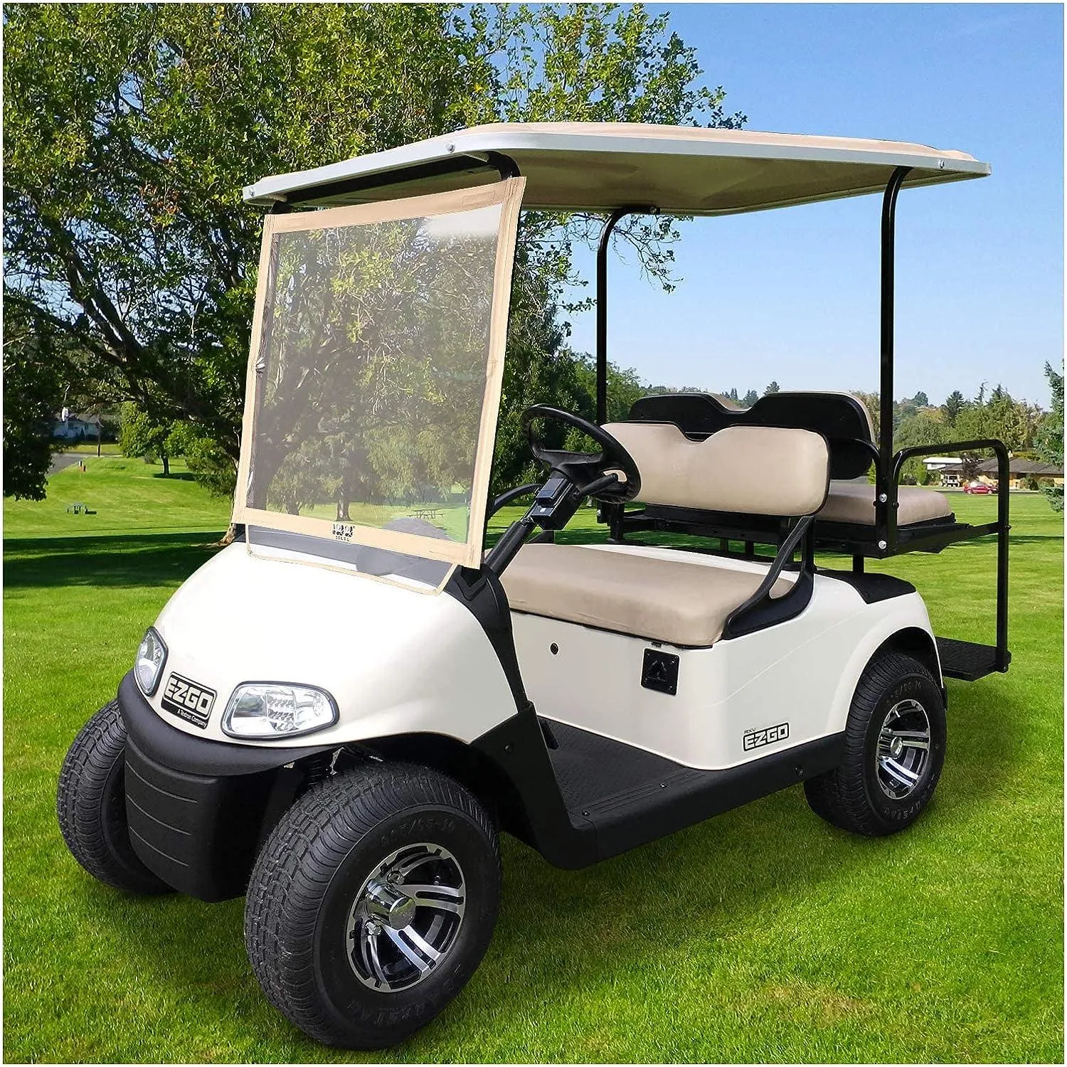 Portable Clear Film PVC Windshield for EZGO Golf Cart Parts - 10L0L