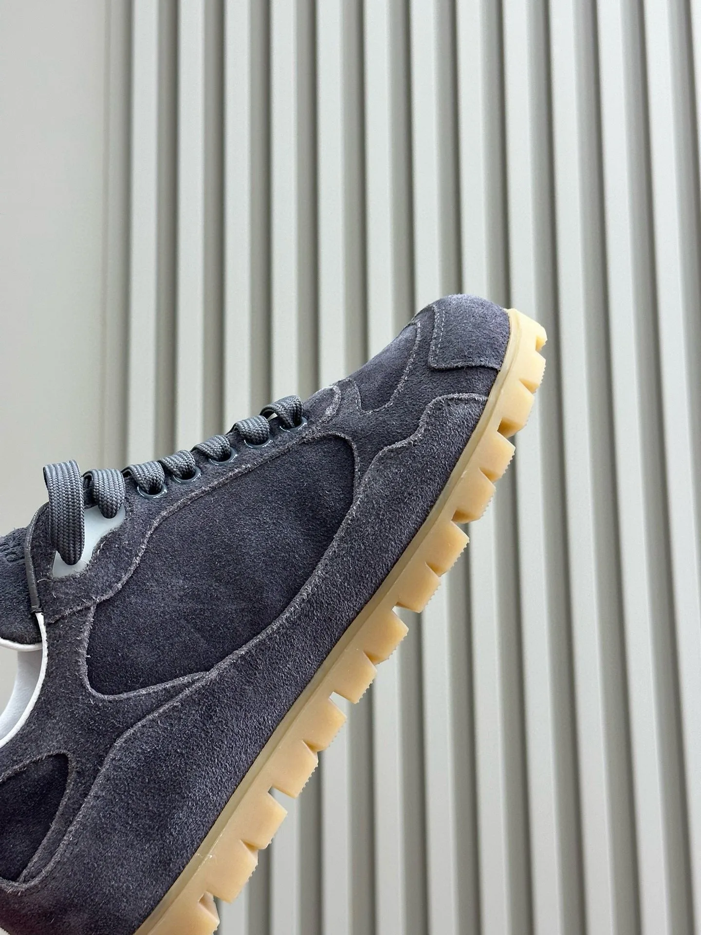 PRA TRAIL FADED SUEDE SNEAKERS CHARCOAL