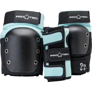 Protective Gear (Skate) - Pro-tec Jr. Street Gear 3-Pack - Open Back - Sky Brown