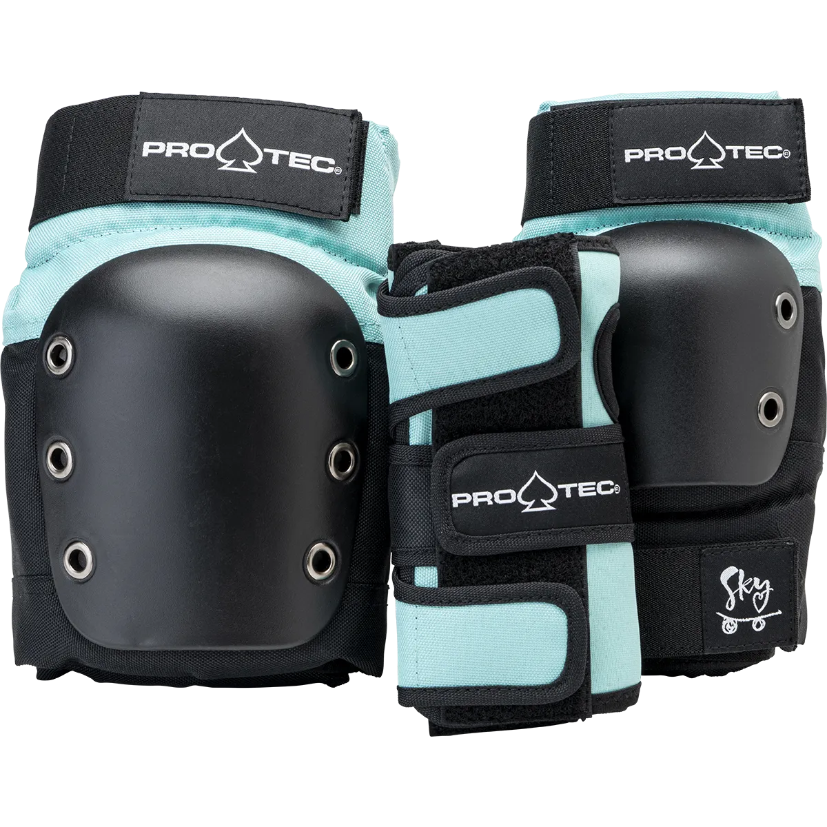 Protective Gear (Skate) - Pro-tec Jr. Street Gear 3-Pack - Open Back - Sky Brown