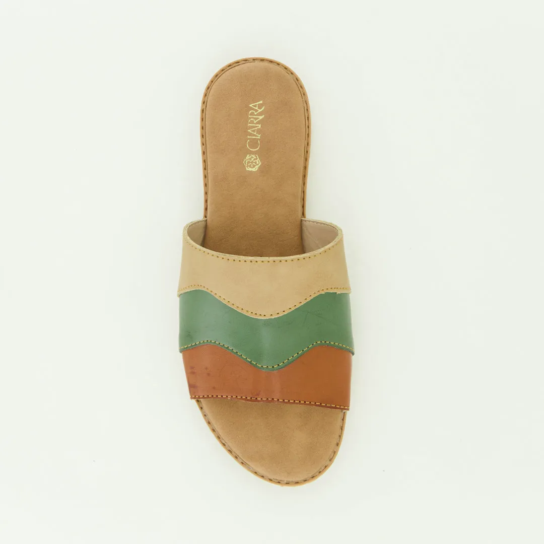 Pu Push In Sandal.Comfort.