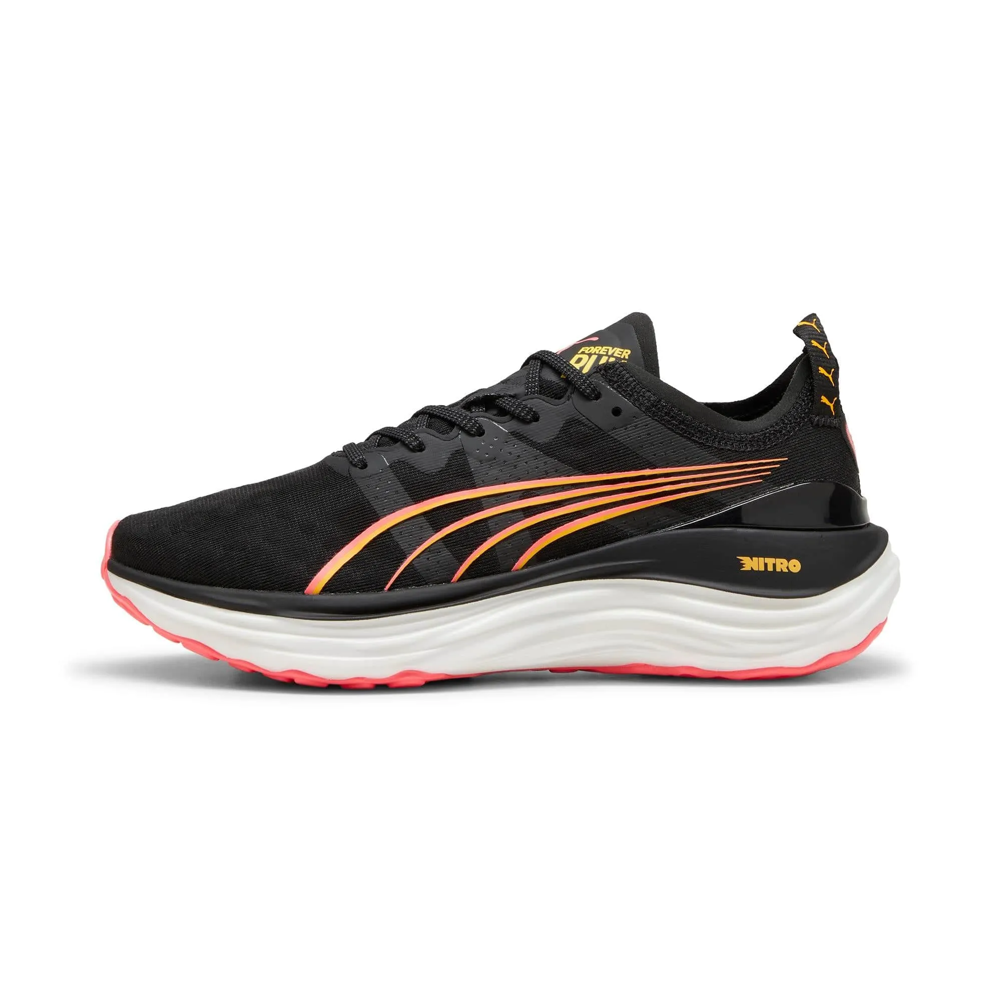 Puma Women's ForeverRun NITRO - Black-Sun Stream-Sunset Glow AW24