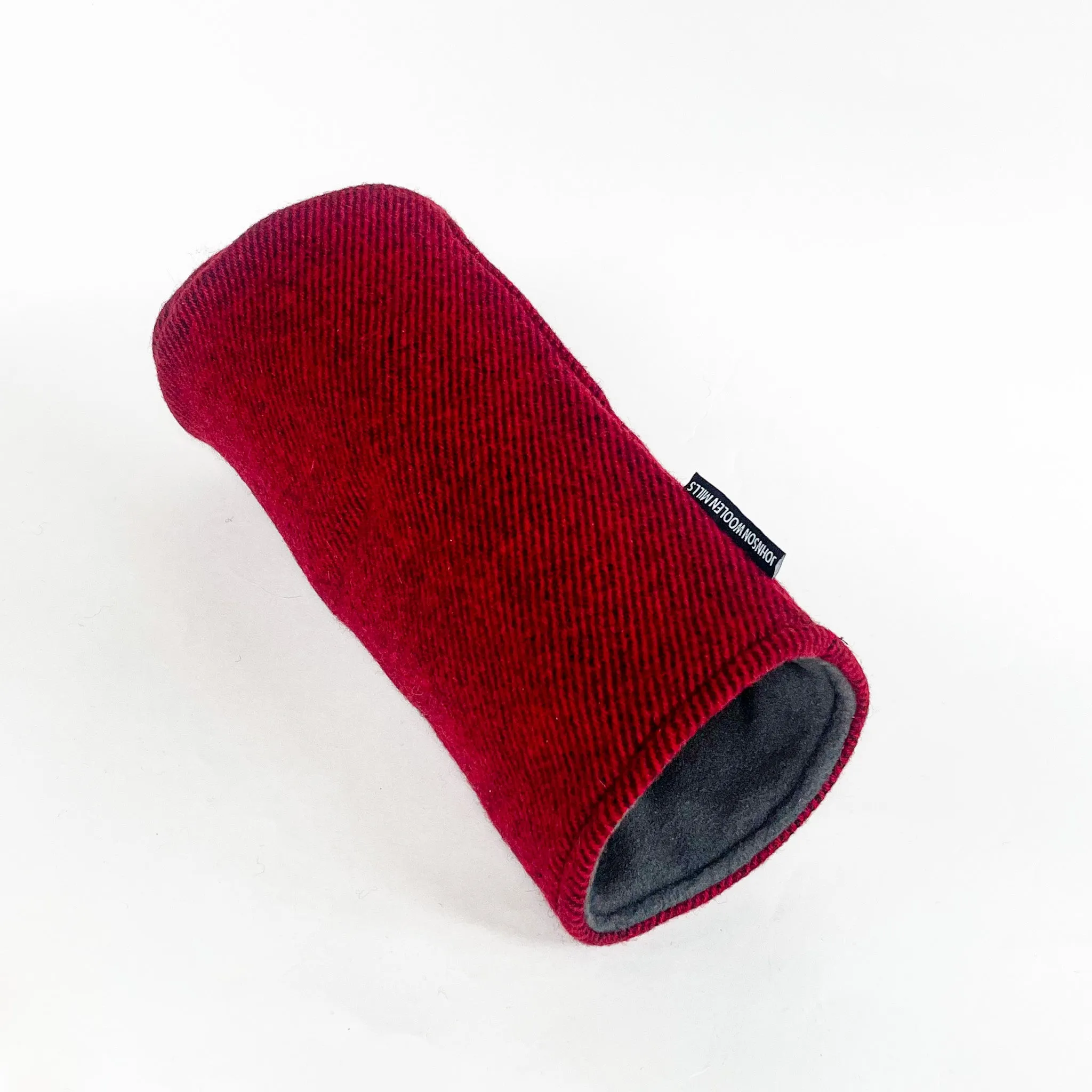 Red Twill Wool Headcover