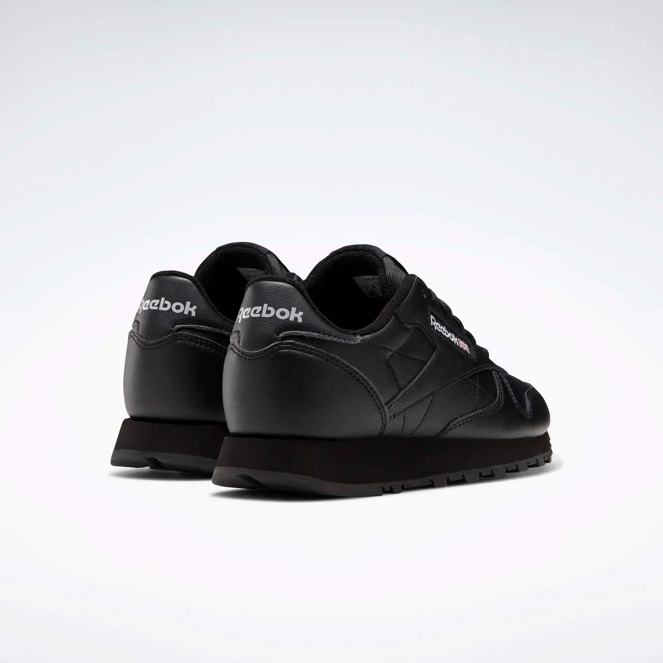 REEBOK CLASSIC LEATHER LACE SENIOR - BLACK