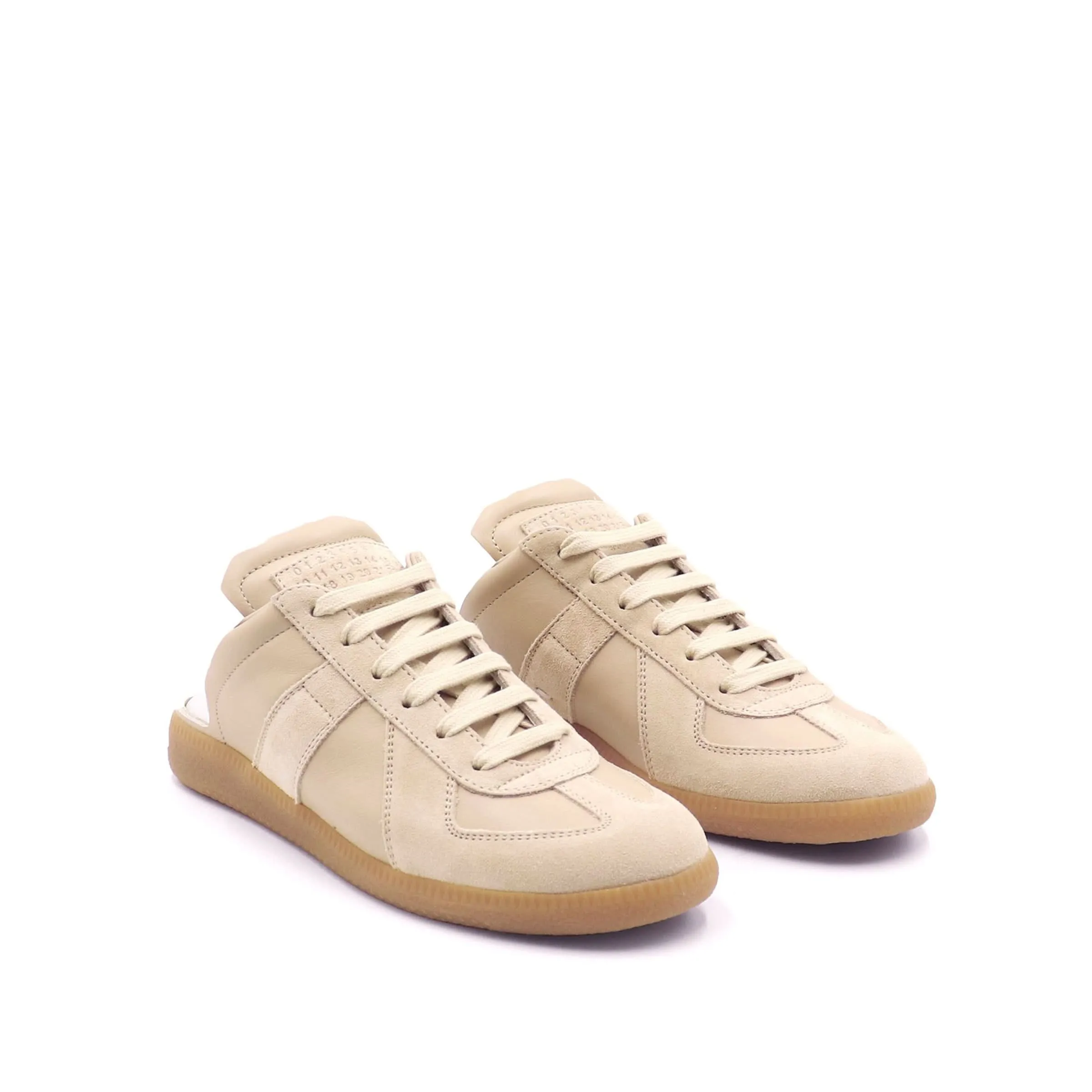 Replica Open Back Sneakers in Beige