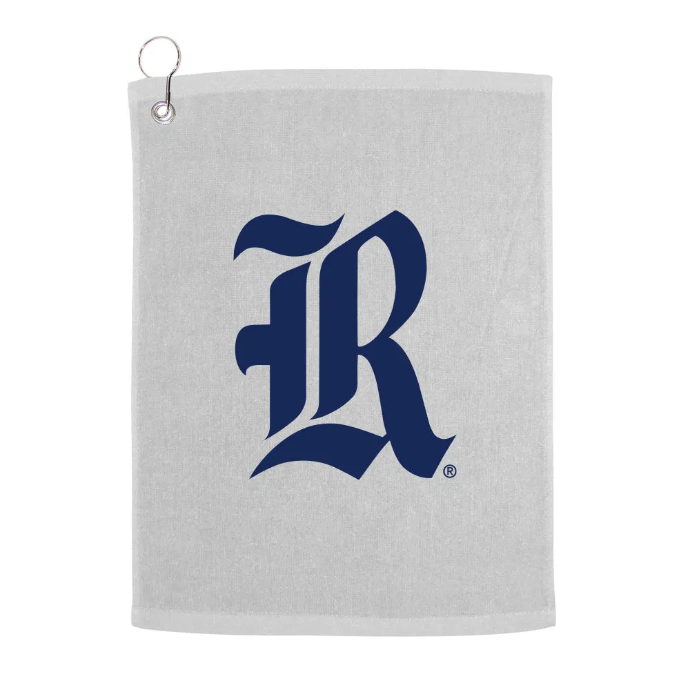 Rice University Owls Rice Owls Golf Towel With Logo and Text