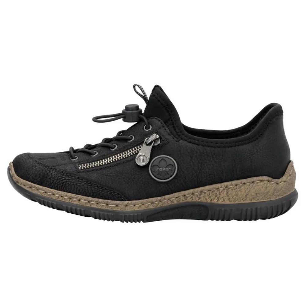 Rieker Nikita 67 Black Sneaker (Women's)