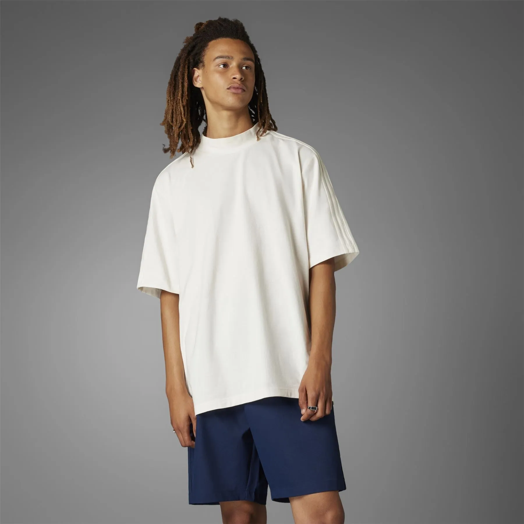 Rolling Links Skate Mock Neck Polo White - 2024