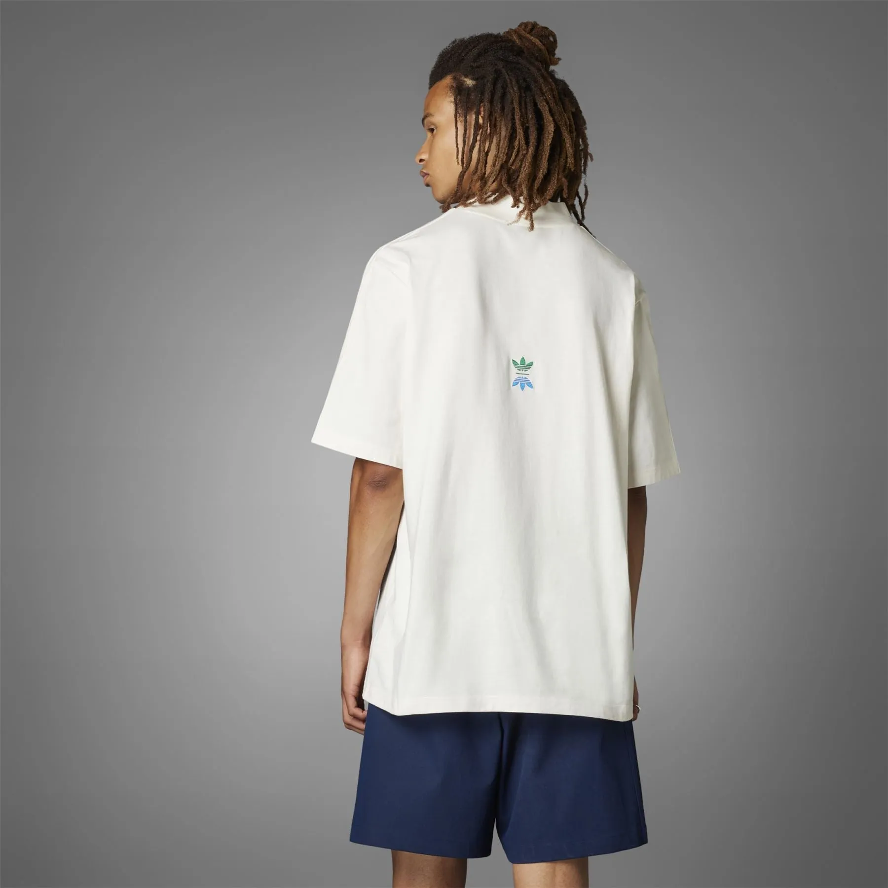 Rolling Links Skate Mock Neck Polo White - 2024