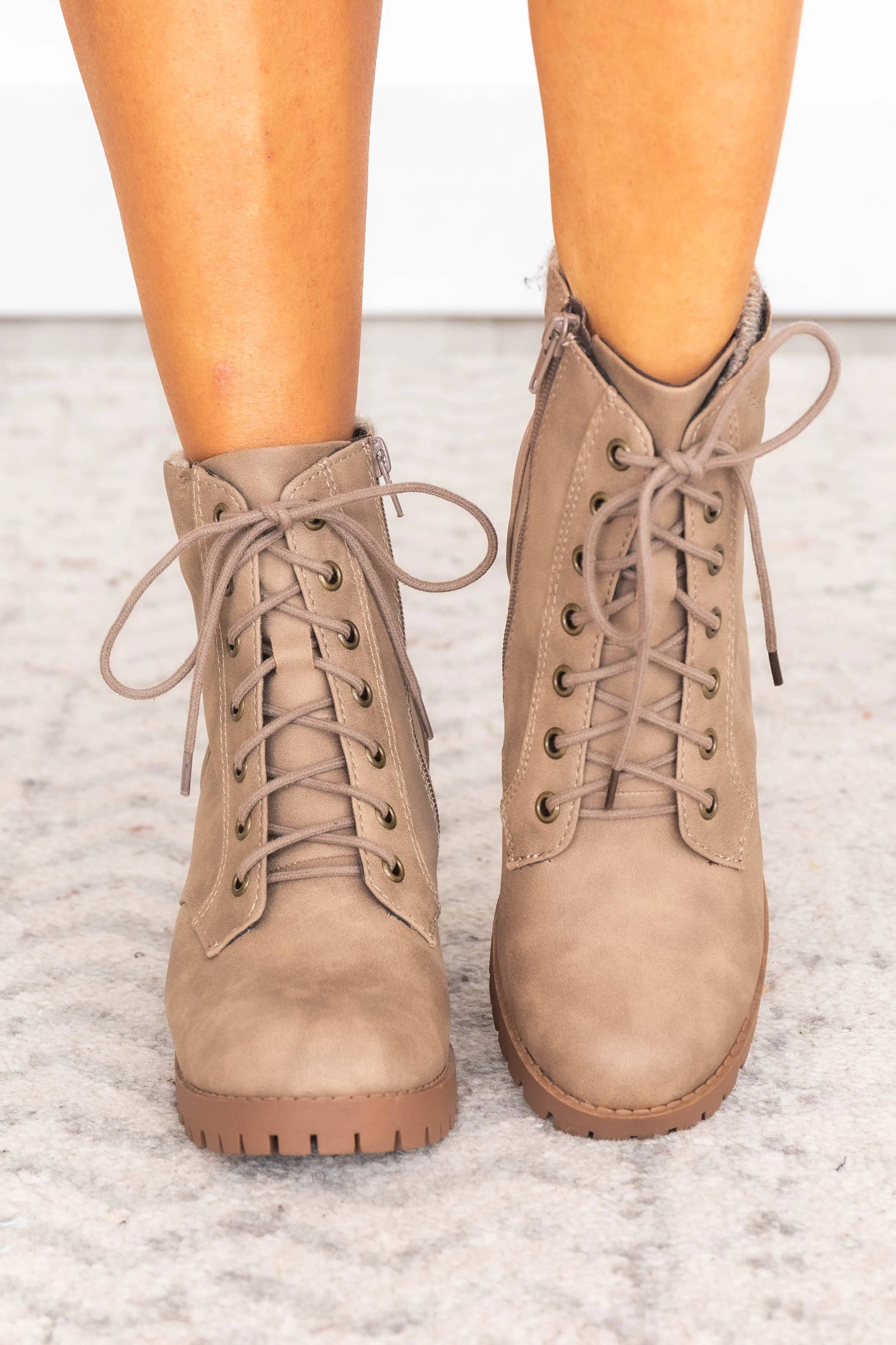 Ruth Taupe Booties FINAL SALE