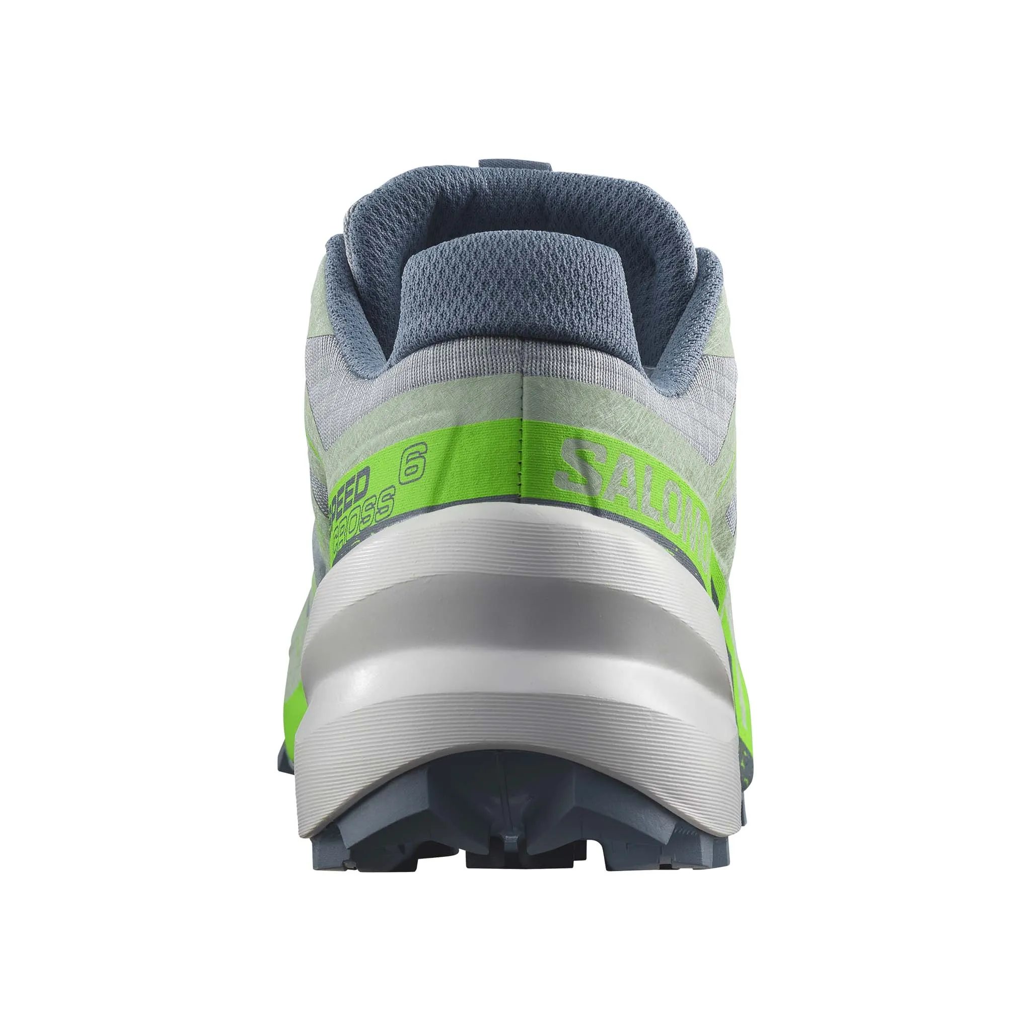 Salomon | Women's Speedcross 6 Running Shoes - Quarry/Green Gecko