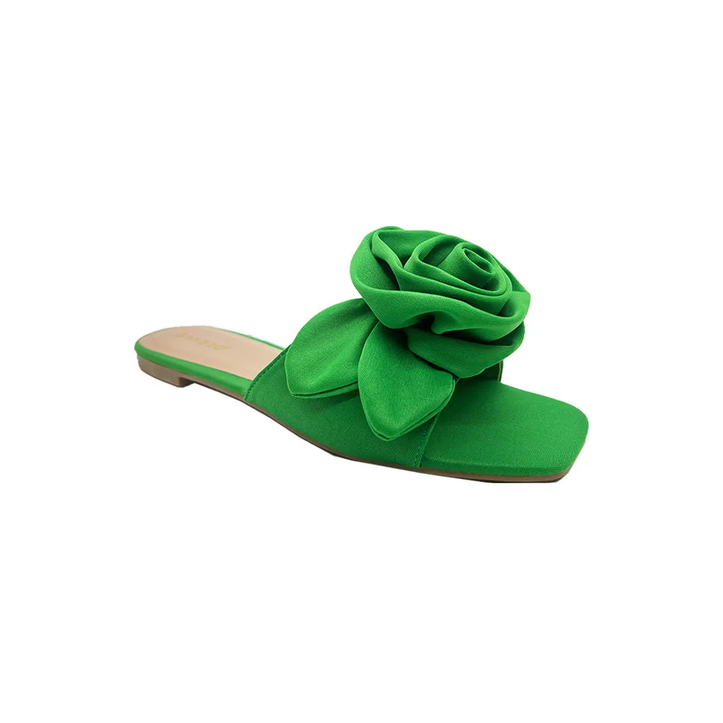 SAMPLE - Rosette Sandals - Kelly Green