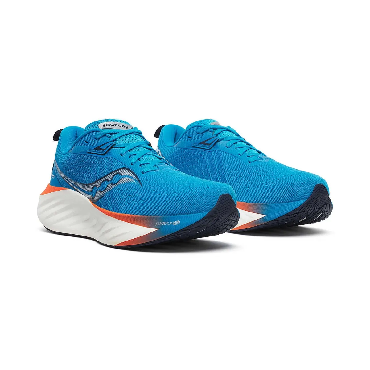 Saucony Triumph 22 Blue Orange SS24 Shoes